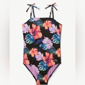 Like New! Justice Floral Swimsuit